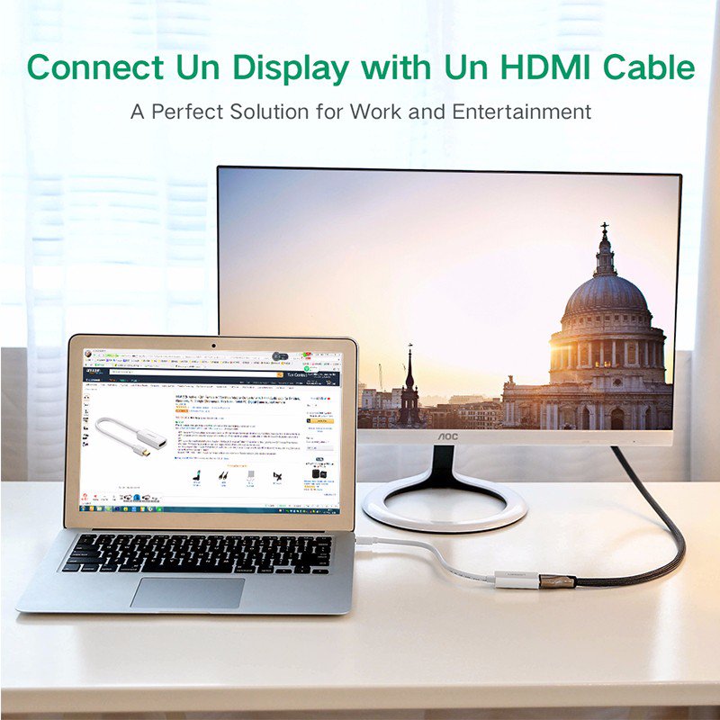 Cáp chuyển Mini DisplayPort to HDMI (âm) Ugreen 10460