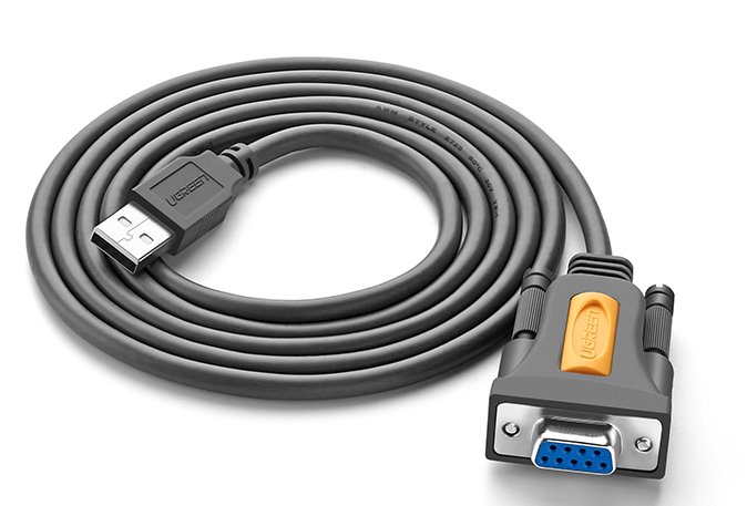 Cáp chuyển USB to RS232 (DB9) dài 1.5m Ugreen 20201