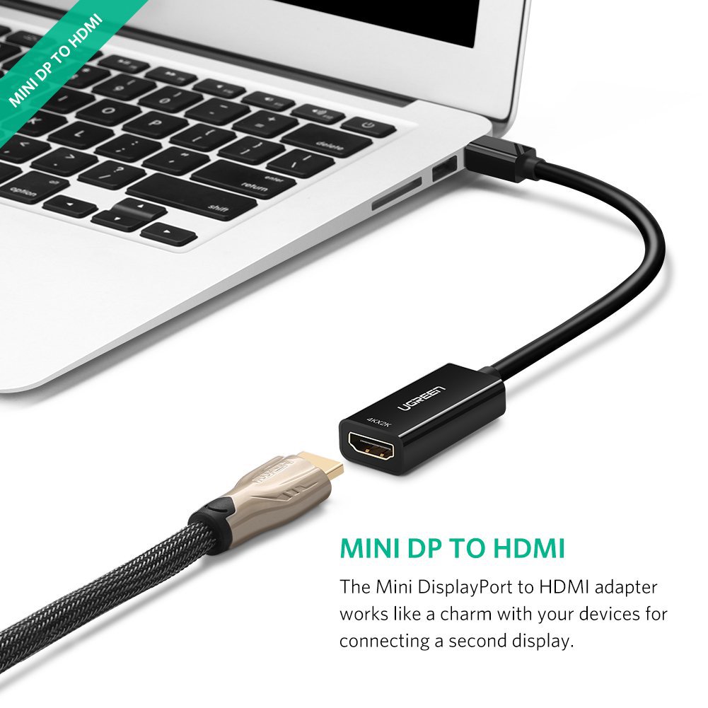 Cáp chuyển Mini DisplayPort to HDMI Ugreen 40360 hỗ trợ 4K